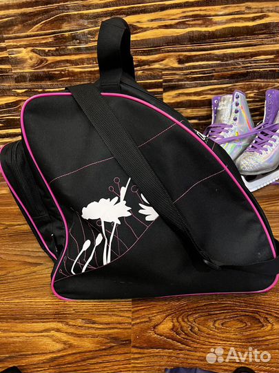 Сумка для роликов и коньков и наколенники