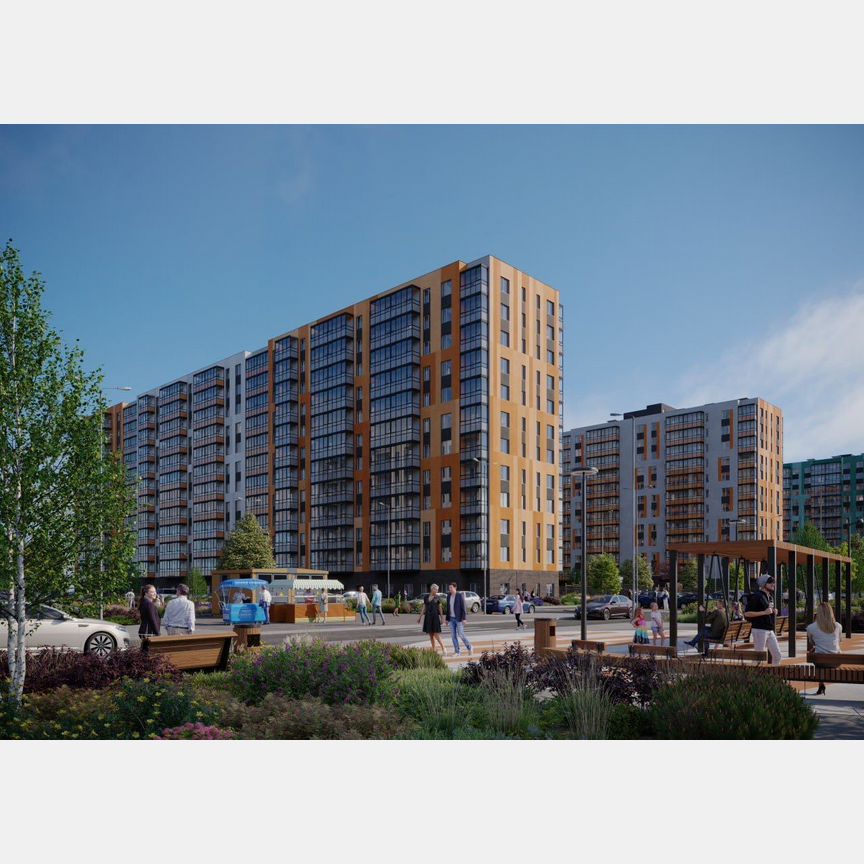 1-к. квартира, 38,1 м², 3/12 эт.