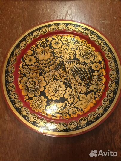 Тарелка декоративная Хохлома