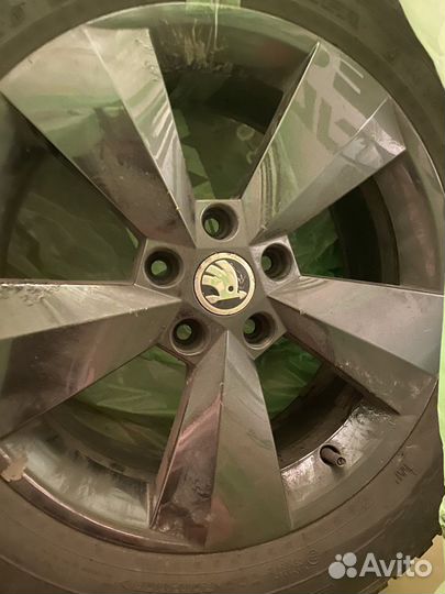 Диски skoda kodiaq r17 на зимней резине