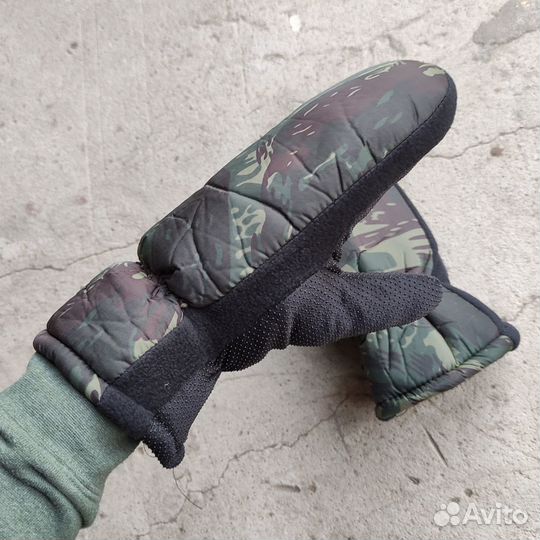 Варежки зимние камуфляж