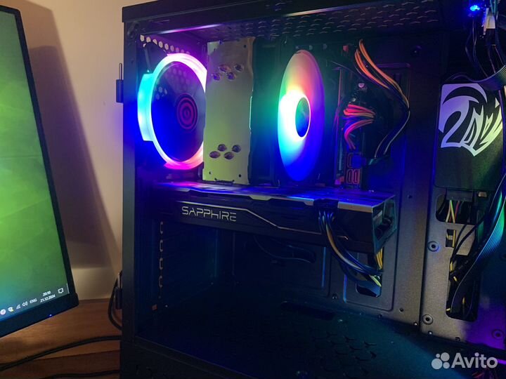 Игровой пк 24 ядра/RX 580 8CB/16GB DDR4/SSD + HDD