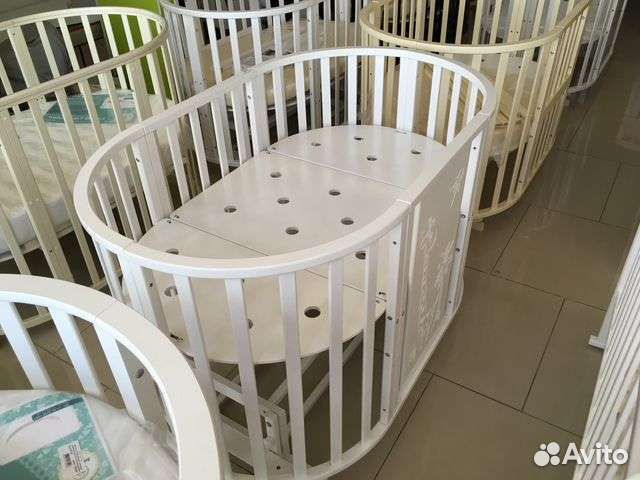 Кроватка Антел Северянка-3 круг, овал