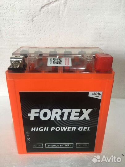 Акб 12В 7А/ч о.п. Fortex GEL ток 100 113х70х132