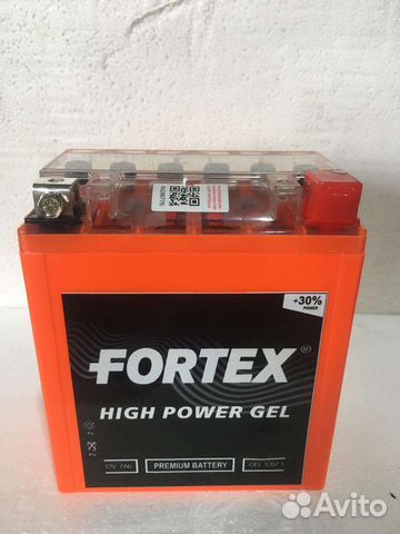 Акб 12В 7А/ч о.п. Fortex GEL ток 100 113х70х132