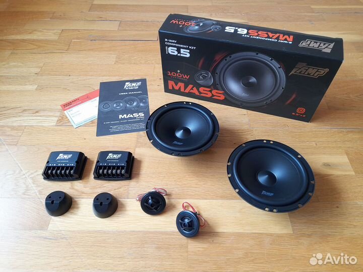 Автоакустика AMP mass 6.5: динамики + твитеры