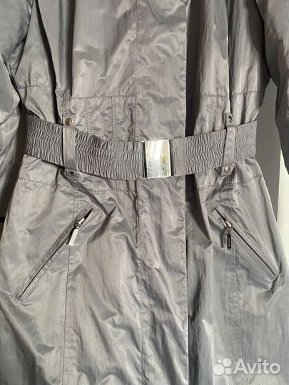 46-48р. Пальто серое демисезонное, до колена