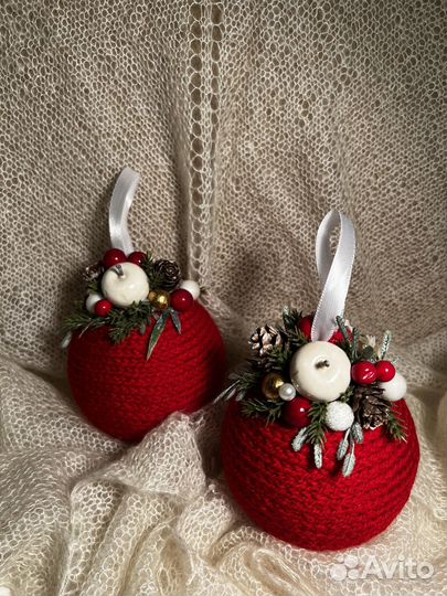 Елочные игрушки ручной работы
