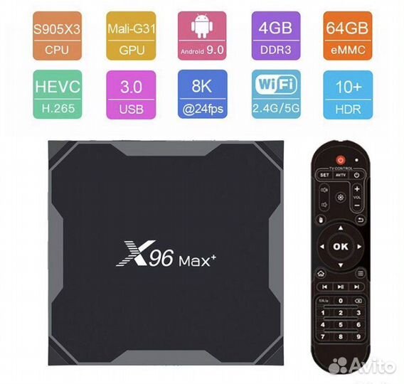 Новая TV box x96max plus2 4/32