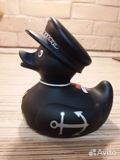 Коллекционная резиновая уточка Bud Duck Bikerman