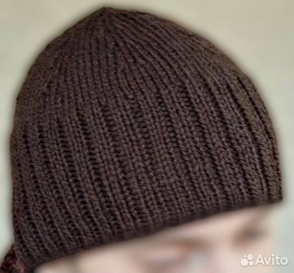 Шапка мужская 100% кашемир ручная работа