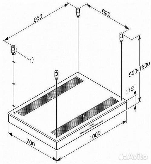 Каминная вытяжка miele DA 6708 D brws