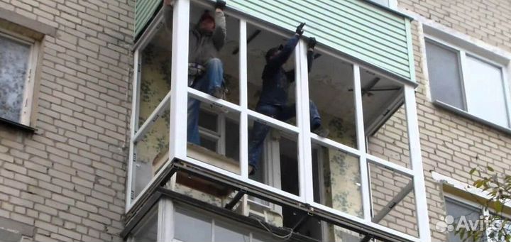 Остекление балконов и лоджий под ключ M4424