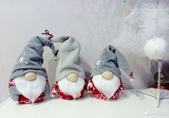 Скандинавский гном, игрушка интерьерная новая