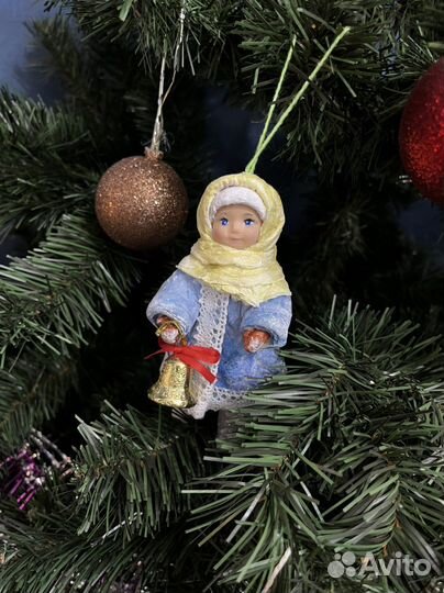 Ватные елочные игрушки