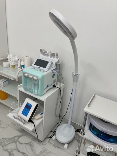 Лампа лупа напольная