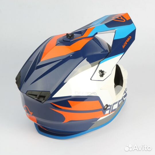 Шлем Acerbis Linear (Белый/Голубой, M)