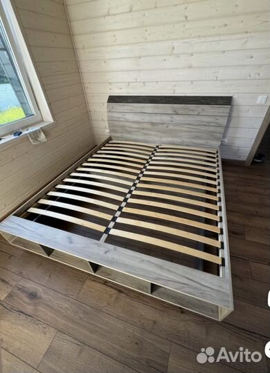 Кровать 160х200 камень/серый крафт(Эдинбург)