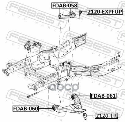 Ford explorer 2002-2011 CAN fdab-058 Febest