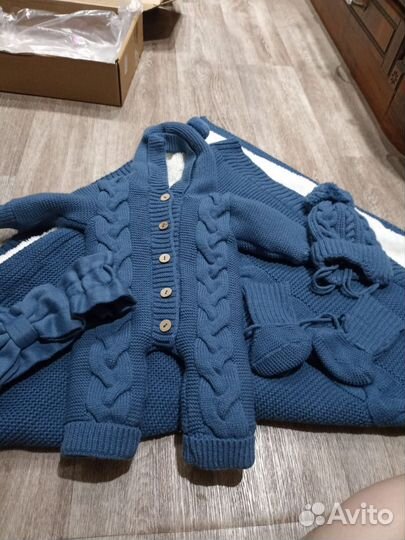 Комплект на выписку для мальчика зима