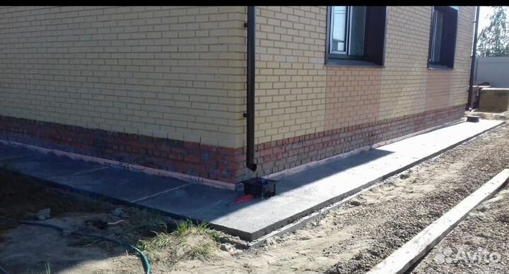 Фундамент бетонные работы отмостки заезды