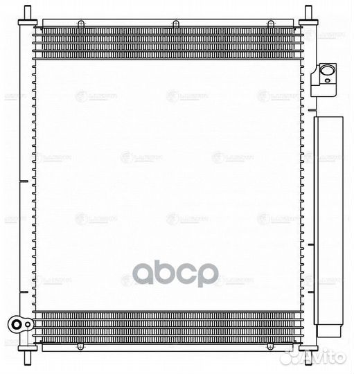 Радиатор кондиц. для а/м Honda Fit (02) /Jazz