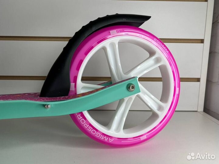 Самокат городской groove 200мм,переднее светящееся