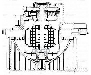 Мотор печки mitsubishi pajero III (00) LFh1150