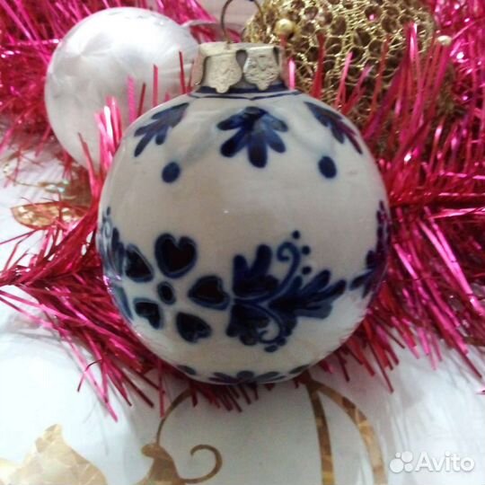 Шар керамика (Гжель)