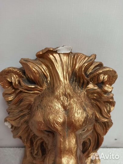 Копилка голова льва малая бронза 4114856