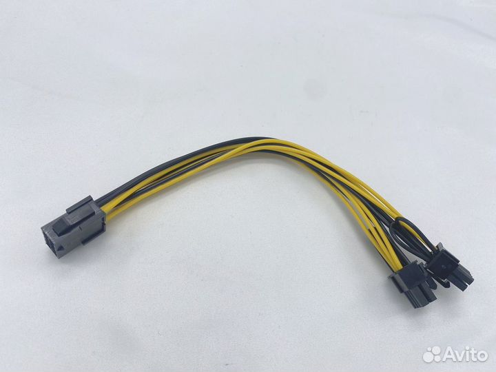 Переходник с cpu на 2 pci-e 6+2 для майнинга