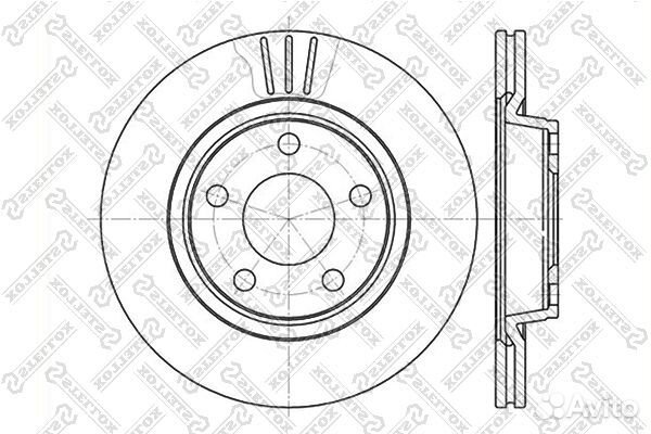 6020-4762V-SX диск тормозной передний Audi А4