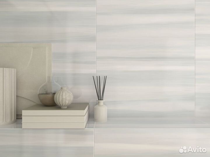 Плитка настенная Шахтинская Плитка Восток 04 25x40 см 1.4 м² глянцевая цвет голубой/серый/белый