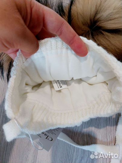 Шапка с натуральным мехом