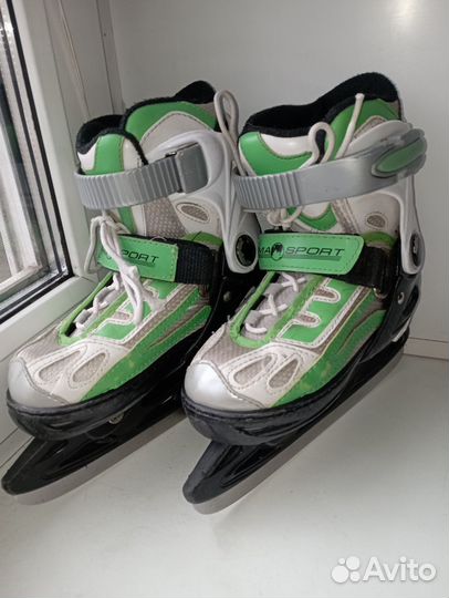 Коньки детские раздвижные 33 36