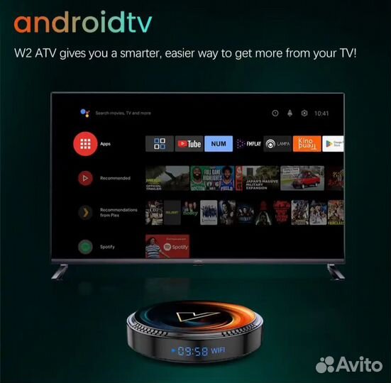 Тв приставка Android Smart TV box Vontar X2 4/32Гб
