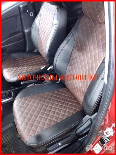 Чехлы Автопилот Hyundai Solaris 1 Hb из экокожи