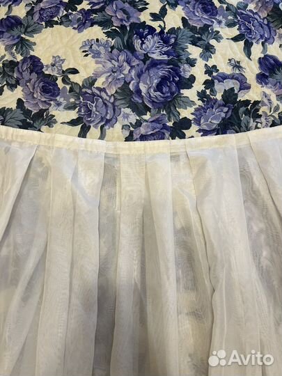 Тюль молочного цвета