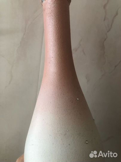Бутылка розово-белая для декора
