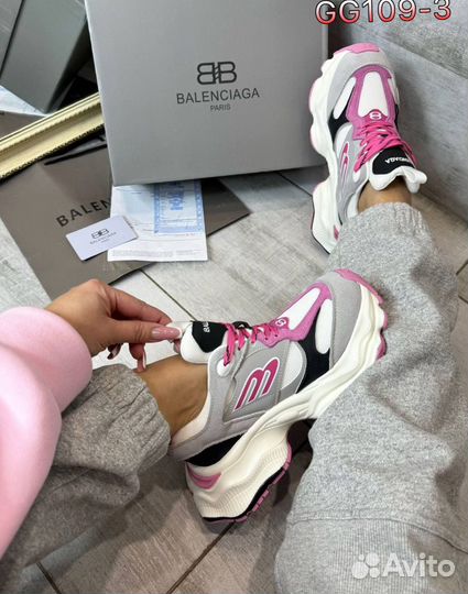 Кроссовки натуральные розовые кеды Balenciaga