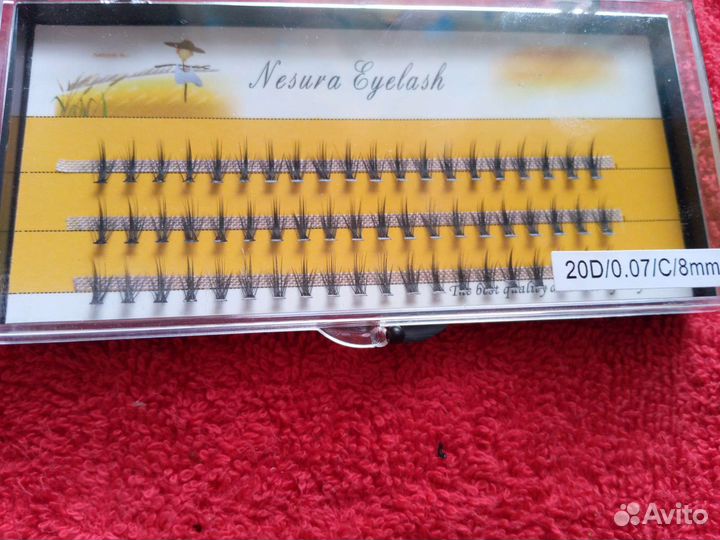 Накладные ресницы пучки