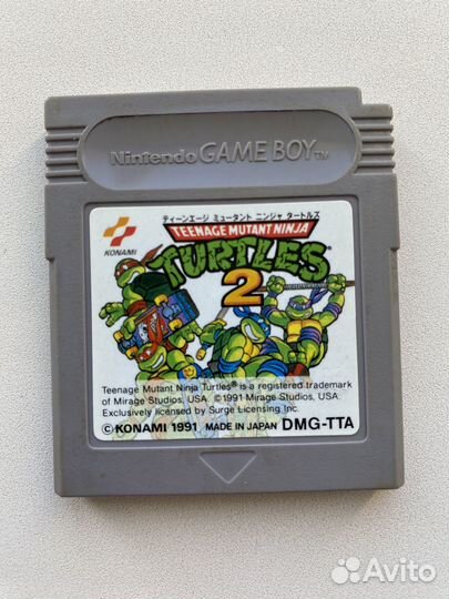 Картридж Game boy T.M.N.T. 2 оригинал, отл сост