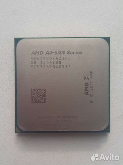 Процессор AMD A4-6300 с Графическим ядром