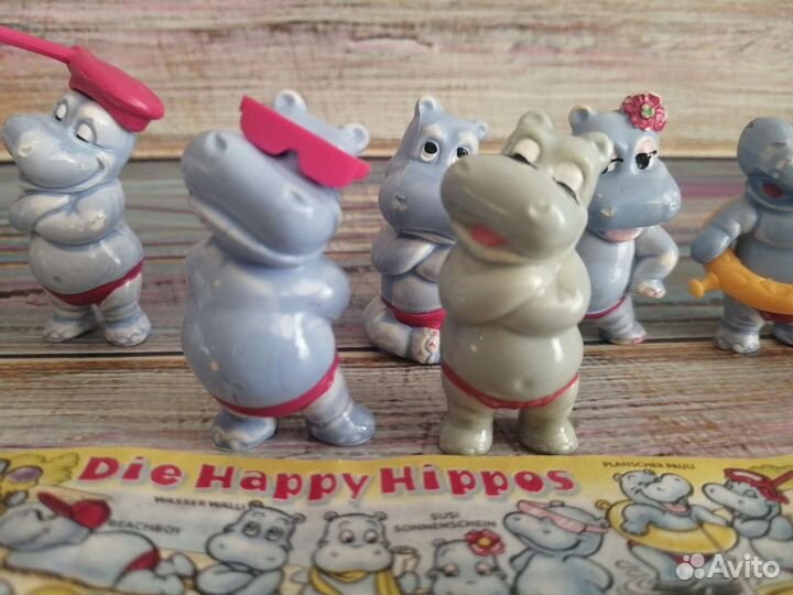 Бегемоты Гавайцы Киндер сюрприз 1988год