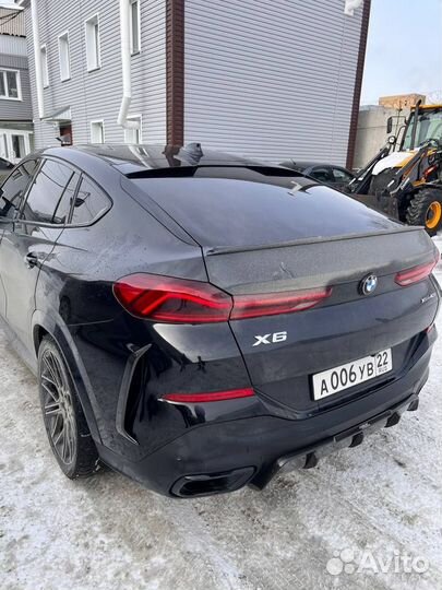 Карбоновые вставки в бампер bmw X6, g06