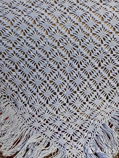 Шаль-накидка женская шерстяная большая