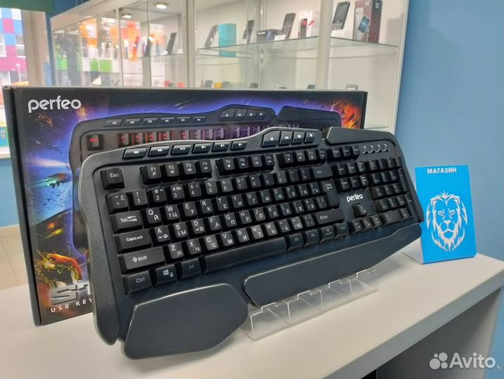 Игровая клавиатура Perfeo Strike новая (вр80)