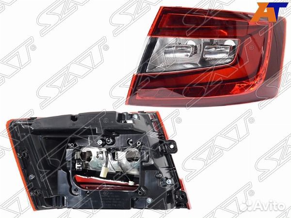 Фонарь задний skoda octavia