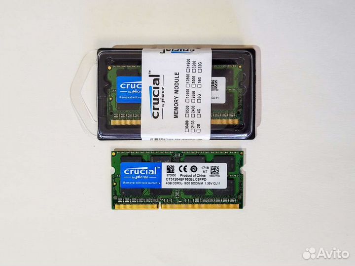 Crucial 4gb ddr3l 1600mhz