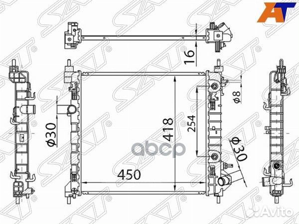 Радиатор Chevrolet Spark 10-16 / Ravon R2 16- C